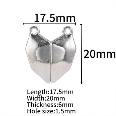 Nerūdijančio plieno magnetiniai užsegimai Sidabriniai magnetiniai galo užsegimo jungtis papuošalų kūrimo žavesiui „pasidaryk pats“ odinio laido apyrankių priedai