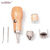 Instrument de piele Artizanat profesionist Cusut cusut consumabile conuri, reparare Instrument de cusătură plată DIY Artizanat din piele Țesătură grea, pânză, pantofi