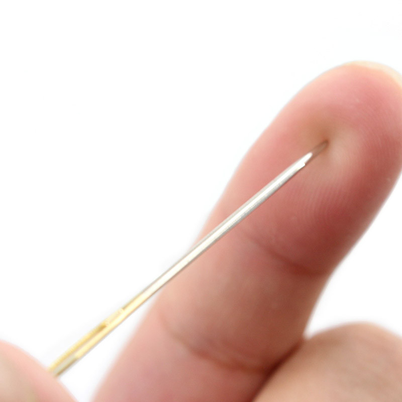 Ac de cusut din piele de profesie pentru broderie, cusături, ace de artizanat, cap rotund, ochi mari, ace pentru sticle