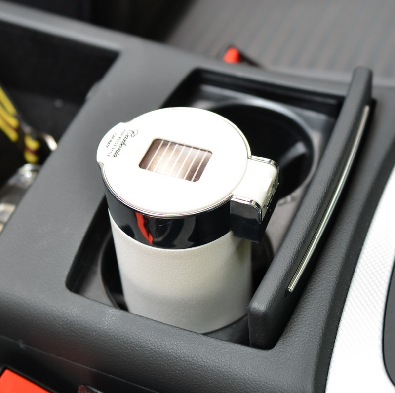 Hordozható LED fényű hamutartó univerzális cigarettahenger tartó szénszálas autós hamutartó hamutálca Mini Cooper
