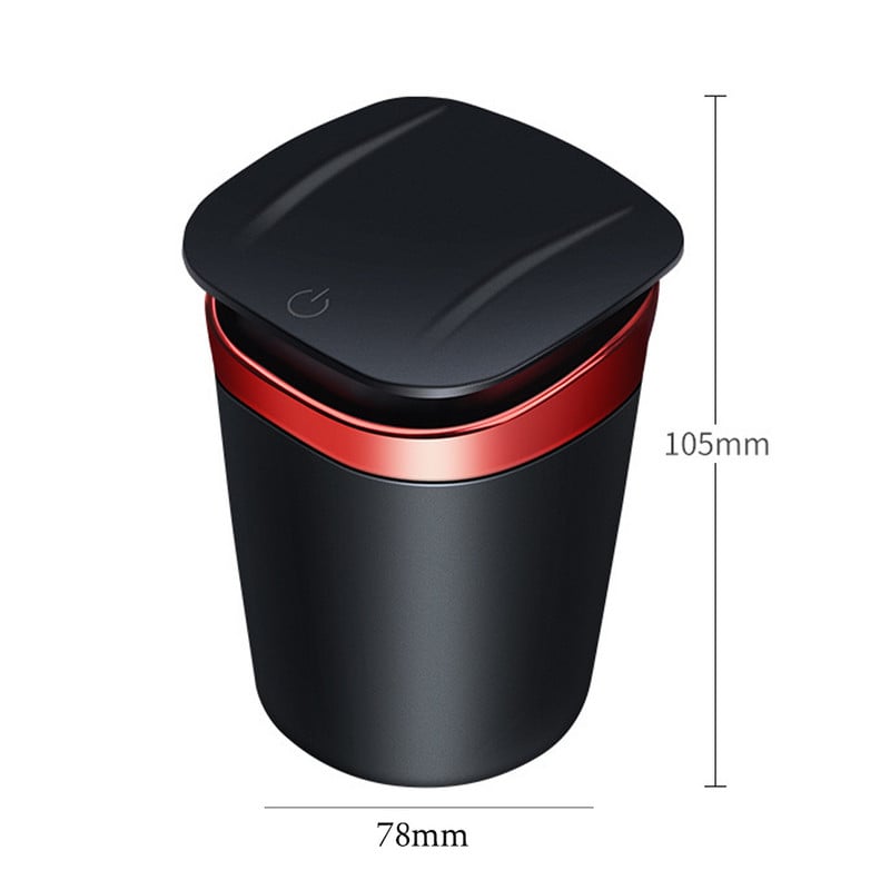 Magnetron Lumină cu LED-uri Scrumieră pentru mașină Tavă pentru scrumiere din aliaj Scrumieră automată Suport țigări Coș de gunoi
