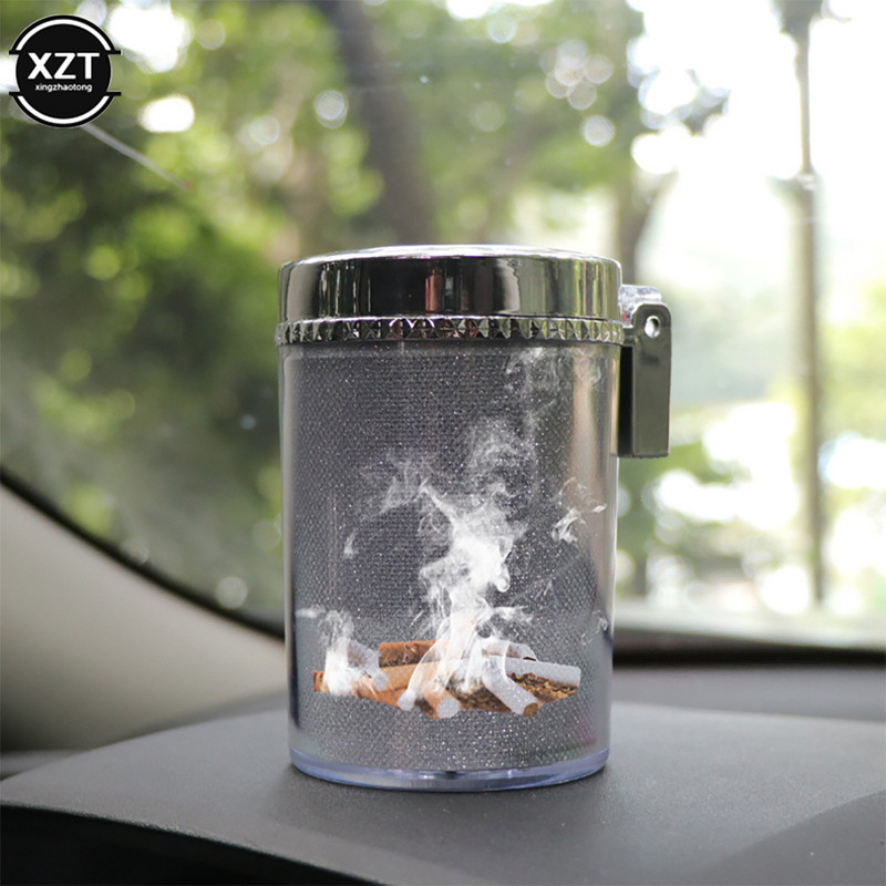 Auto tuhatoos LED-valgusega sigari tuhatoosiga auto värviline lahe tuhatoos sigaretitopsi hoidja hoiutopsi autotarbed