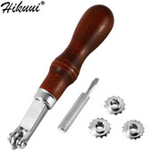 Roată americană pentru linie de cusătură Roată de marcare a punctului acului Roată de trasare Distanțare din piele Instrumente de cusut cu 4 role angrenate