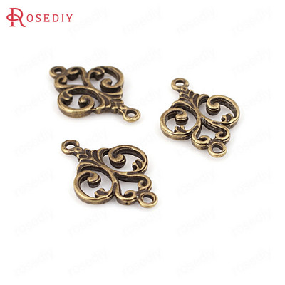 (31704)50 bucăți 16*13 mm stil antic din aliaj de zinc modelare farmece Connect Charms Diy bijuterii descoperiri Accesorii en-gros