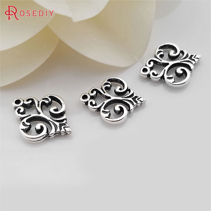 (31704)50 bucăți 16*13 mm stil antic din aliaj de zinc modelare farmece Connect Charms Diy bijuterii descoperiri Accesorii en-gros