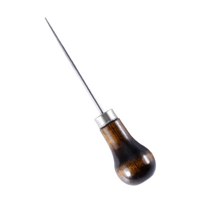 LMDZ mâner din lemn Scule de perforare din piele Scule drepte din piele Burghie pentru perforare pentru artizanat din piele Cusătură manuală