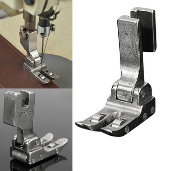 Βιομηχανική ραπτομηχανή Roller Presser Foot All Stainless Steel Spk-3 With Bearing Presser Zipper Foot Δερμάτινο ύφασμα με επίστρωση