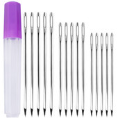 Roostevabast terasest nahast õmblusnõel DIY kolmnurksete nõelte käsitsi õmblemise tööriist vaipade jaoks Lõuendi naha õmblusnõel