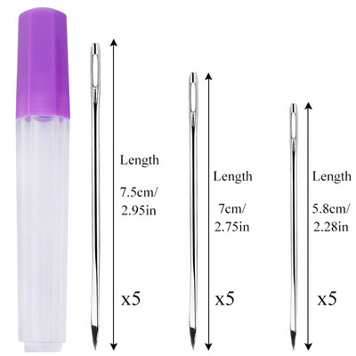 Roostevabast terasest nahast õmblusnõel DIY kolmnurksete nõelte käsitsi õmblemise tööriist vaipade jaoks Lõuendi naha õmblusnõel
