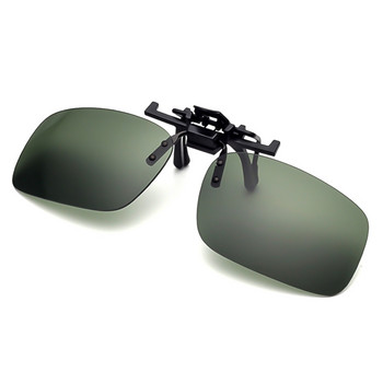 Автомобилни очила за нощно шофиране Поляризирани слънчеви очила с щипка за мъже, жени Очила за нощно виждане Анти-отблясъци UVA Очила за водач Goggle