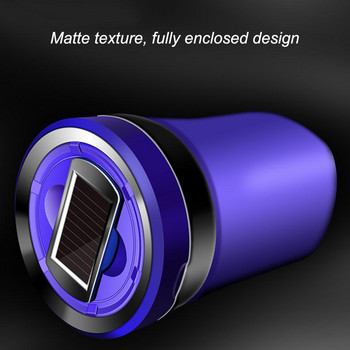 JINSERTA Επαναφορτιζόμενη ηλιακή ενέργεια Τασάκι LED Αυτοκινήτου Κάδος απορριμμάτων αυτοκινήτου Αφαιρούμενος αναπτήρας τσιγάρων Φως LED για ποτηροθήκη αυτοκινήτου