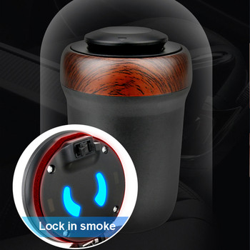 Пепелник за кола LED светлина Запалка Контейнер за пепелник за пури Пепелник Газова бутилка Държач за димни резервоари Чаша за съхранение Консумативи за кола