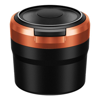 Scrumieră portabilă pentru vehicule Scrumieră automată cu lumină LED Scrumieră ușor de curățat pentru mașină Mini coș de gunoi auto cu capac Portabil