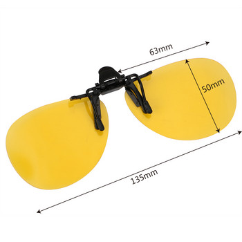 Polarized Sun Glasses Driver Goggles Car Driving Night Vision Lens Clip on γυαλιά ηλίου Anti-UVA UVB για άνδρες γυναίκες