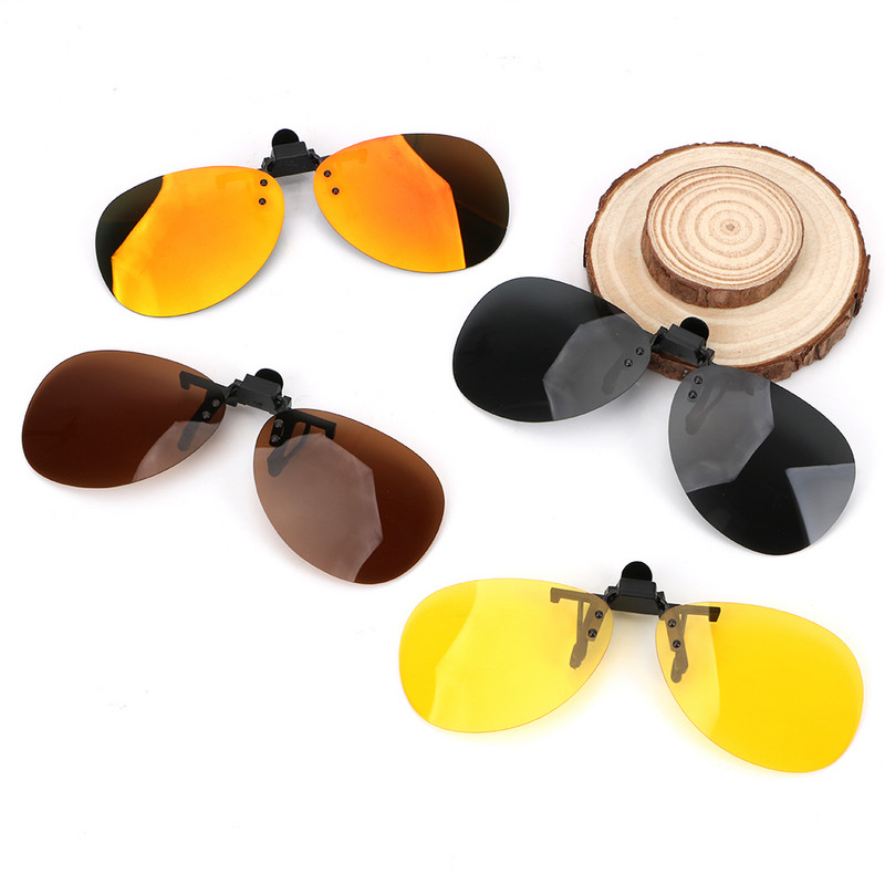 Polarized Sun Glasses Driver Goggles Car Driving Night Vision Lens Clip on γυαλιά ηλίου Anti-UVA UVB για άνδρες γυναίκες
