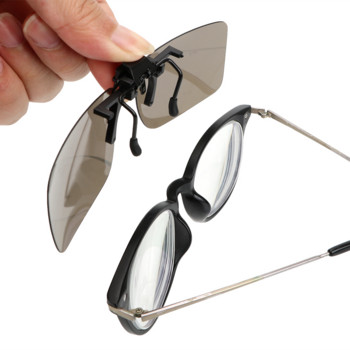 Очила за водач на автомобил Анти-UVA UVB поляризирани слънчеви очила Шофиране за нощно виждане Обектив Щипка за слънчеви очила Интериорни аксесоари