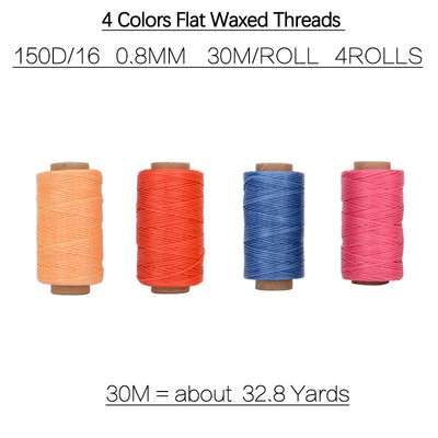 Varinis yla su kablio adata batsiuvio batų taisymui 30M plokščias vaškuotas siuvimo siūlas rankų siuvimo oda drobės perforavimo įrankis