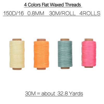 Varinis yla su kablio adata batsiuvio batų taisymui 30M plokščias vaškuotas siuvimo siūlas rankų siuvimo oda drobės perforavimo įrankis