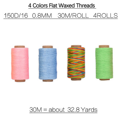 Varinis yla su kablio adata batsiuvio batų taisymui 30M plokščias vaškuotas siuvimo siūlas rankų siuvimo oda drobės perforavimo įrankis