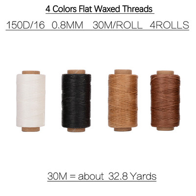 Varinis yla su kablio adata batsiuvio batų taisymui 30M plokščias vaškuotas siuvimo siūlas rankų siuvimo oda drobės perforavimo įrankis