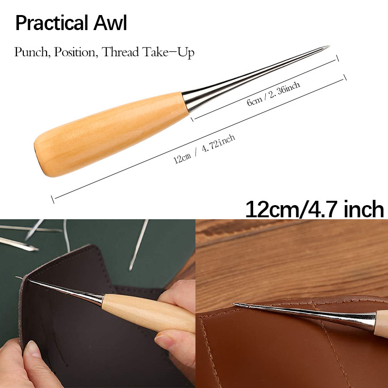 Varinis yla su kablio adata batsiuvio batų taisymui 30M plokščias vaškuotas siuvimo siūlas rankų siuvimo oda drobės perforavimo įrankis