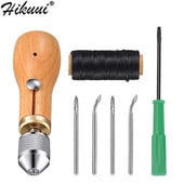 Speedy Stitcher Sewing Awl Kit Bőr kézműves varrás viaszos cérna tűk Bőr kézműves varrócipők javítóeszközök