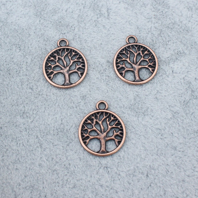 10db Rose Gold Silver Life Tree medál csatlakozó ékszerkészítéshez varázslat karkötő nyaklánchoz DIY kézzel készített ékszerek leletek