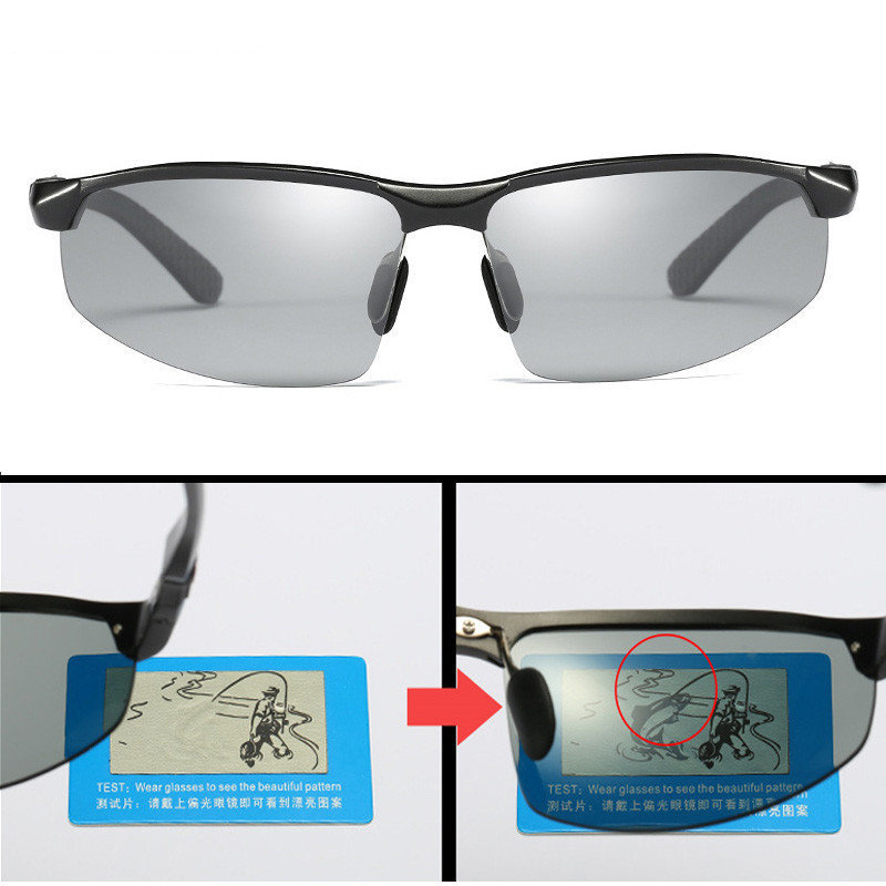 Φωτοχρωμικά ανδρικά γυαλιά ηλίου Polarized Driving Chameleon Γυαλιά Ανδρικά αλλαγή χρώματος Γυαλιά ηλίου Day Night Vision Γυαλιά οδηγού