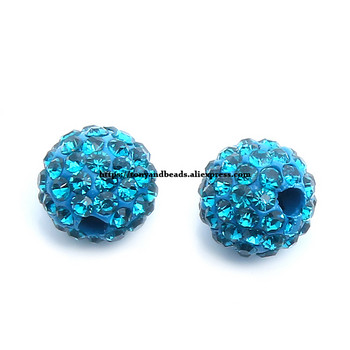 (10Pcs= Παρτίδα !) AA Ποιότητα Κρυστάλλου Rhinestone Pave χάντρες μπάλας ντίσκο χονδρικής 16 χρώματα 8 10 12mm Επιλογή μεγέθους