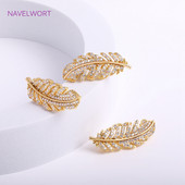 Blizgantys cirkonio perlų užsegimai, lapų / plunksnų / drugelio formos jungtys, „pasidaryk pats“ perlų papuošalų kūrimas