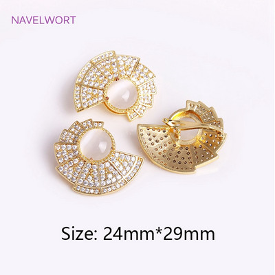 Blizgantys cirkonio perlų užsegimai, lapų / plunksnų / drugelio formos jungtys, „pasidaryk pats“ perlų papuošalų kūrimas