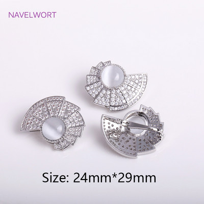 Blizgantys cirkonio perlų užsegimai, lapų / plunksnų / drugelio formos jungtys, „pasidaryk pats“ perlų papuošalų kūrimas