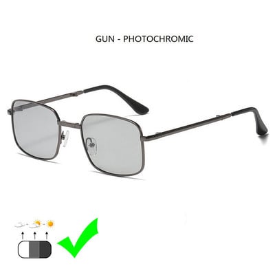 Fotokróm napszemüvegek Férfi Polarizált Vezető Kaméleon Szemüvegek Férfi Változó Színű Napszemüvegek Nappali Éjjellátó Összecsukható szemüvegek