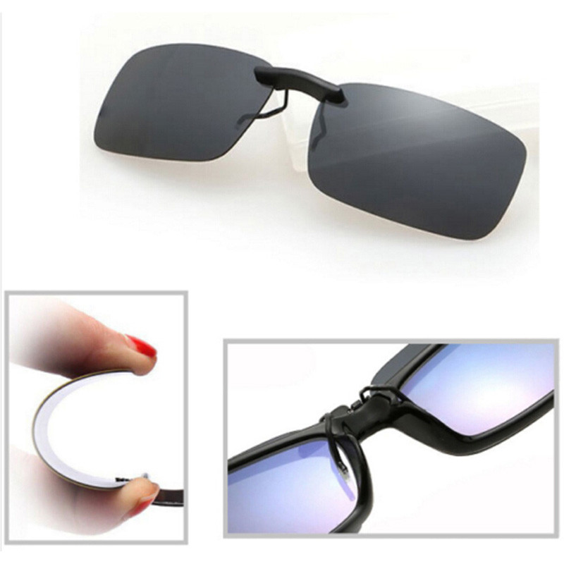 Unisex Polarized Clip On Driving Glasses Sunglasses Day Vision UV400 Lens Driving Night Vision Riding Glasses Sunglasses 1pc