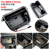 Fekete műanyag középkonzol hamutartó összeszerelő doboz Bmw 5 sorozathoz F10 F11 F18 51169206347