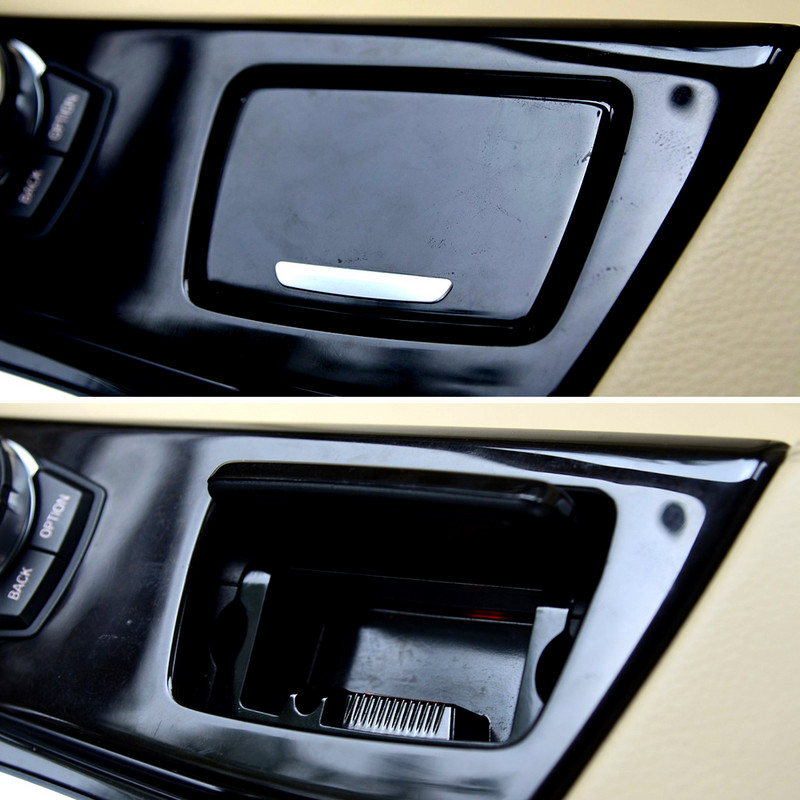 Fekete műanyag középkonzol hamutartó összeszerelő doboz Bmw 5 sorozathoz F10 F11 F18 51169206347