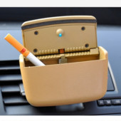 Automobilių priedai Nešiojami LED šviesūs automobilio peleninė juoda automobilio oro išleidimo angos laikymo dėžutė Universalus cigarečių cilindro laikiklis automobilio stilius