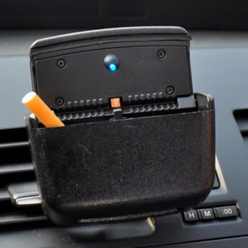 Автомобилни аксесоари Преносима LED светлина Автомобилен пепелник Черна кутия за съхранение на въздушен отвор за кола Универсална поставка за цигарени бутилки Стил на автомобила
