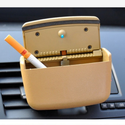 Automobilių priedai Nešiojami LED šviesūs automobilio peleninė juoda automobilio oro išleidimo angos laikymo dėžutė Universalus cigarečių cilindro laikiklis automobilio stilius