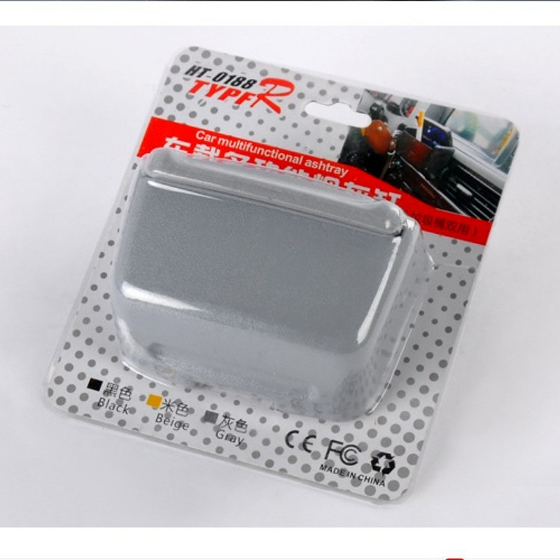 Automobilių priedai Nešiojami LED šviesūs automobilio peleninė juoda automobilio oro išleidimo angos laikymo dėžutė Universalus cigarečių cilindro laikiklis automobilio stilius