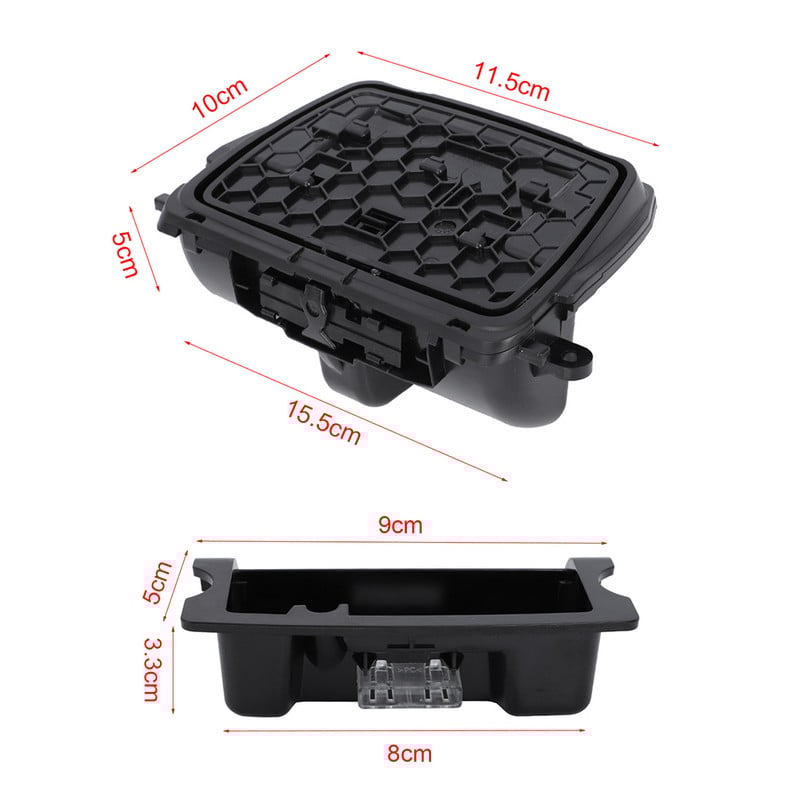 Pentru BMW Seria 5 F10 F11 F18 520i 525i 528i 530i 2010-2017 Scrumiere auto ABS Consolă centrală Capac cutie de asamblare scrumieră
