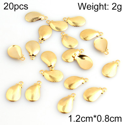 20db/tétel Rozsdamentes acél bűbáj ékszerkészítéshez Heart Moon Shell DIY medálok Ékszerkészítési kellékek Kiegészítők
