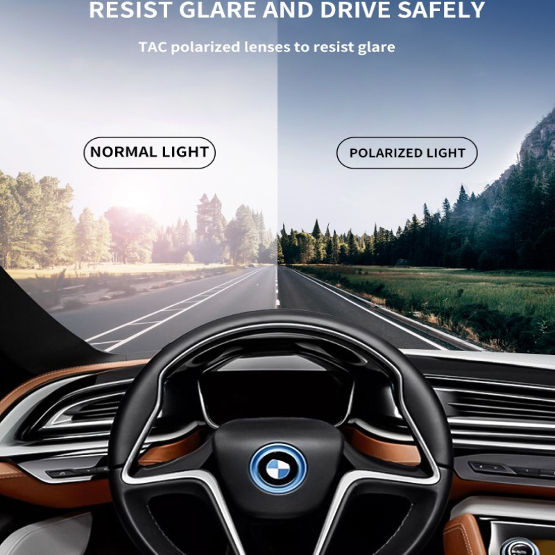 Fotochrominiai akiniai nuo saulės Vyriški poliarizuoti vairavimo chameleoniniai akiniai vyriški dieninis naktinis matymas vairuotojo akiniai keičia spalvą akiniai nuo saulės