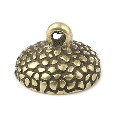 DoreenBeads Fém Gyöngysapkák Kerek (Fit Beads Mérete: 14mm Átm.) Barkácsolás Nyaklánc Fülbevaló Ékszer lelet 15mm x 11mm, 10db