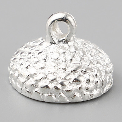 DoreenBeads Fém Gyöngysapkák Kerek (Fit Beads Mérete: 14mm Átm.) Barkácsolás Nyaklánc Fülbevaló Ékszer lelet 15mm x 11mm, 10db
