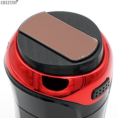 Scrumieră avansată pentru mașină, reîncărcabilă prin USB, brichetă detașabilă cu lumină LED albastră Accesorii pentru suport de pahare pentru mașini