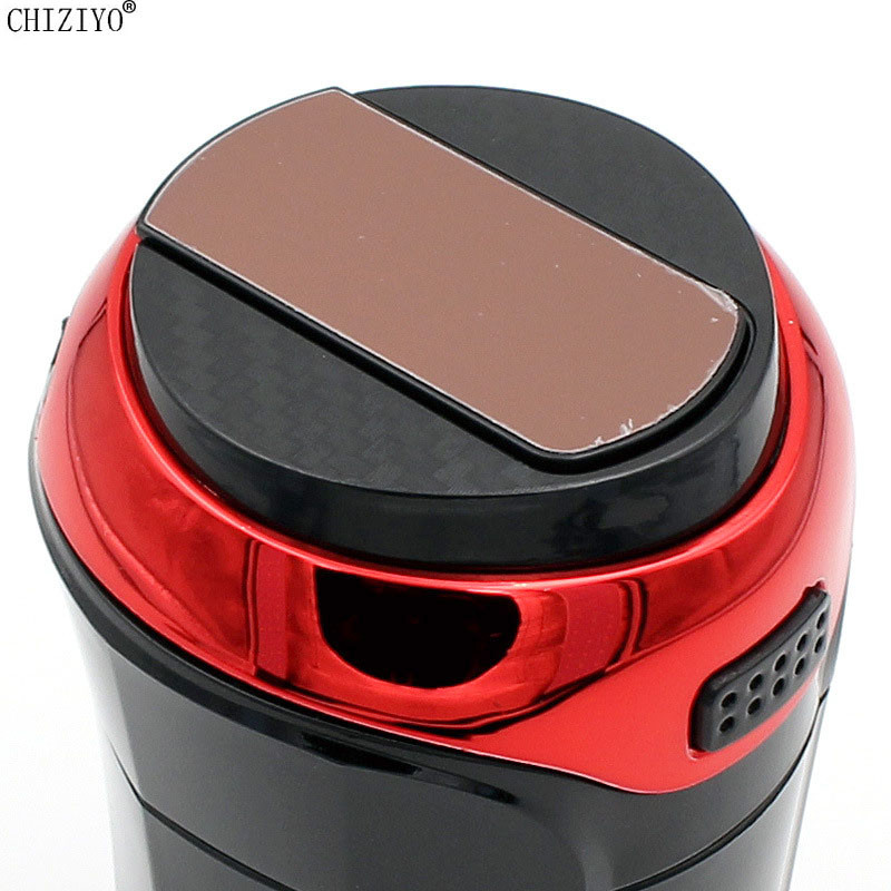 Scrumieră avansată pentru mașină, reîncărcabilă prin USB, brichetă detașabilă cu lumină LED albastră Accesorii pentru suport de pahare pentru mașini