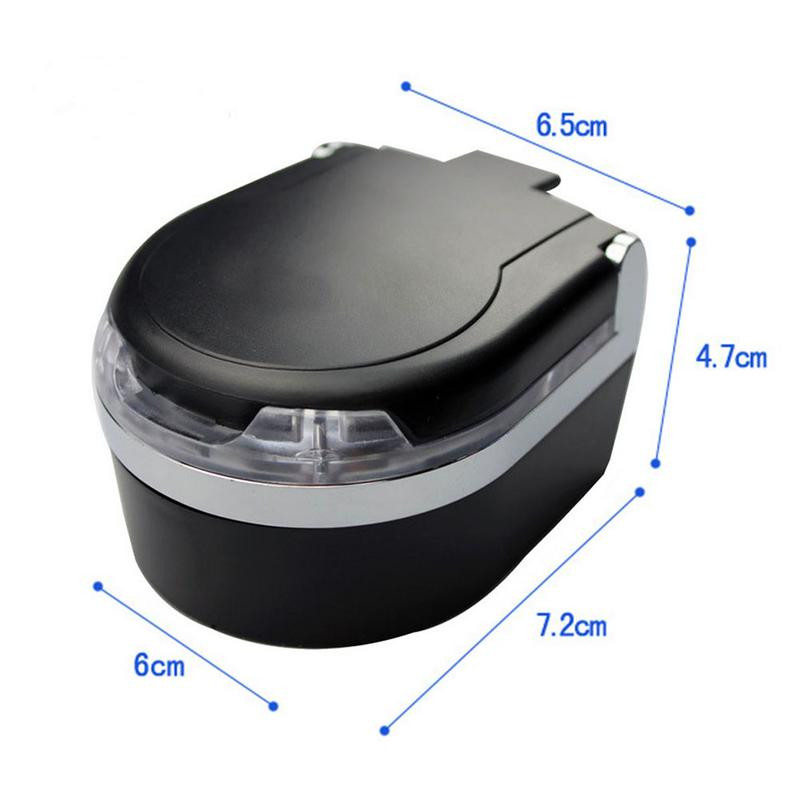 Mini scrumieră auto cu lumini LED Tavă universală portabilă pentru scrumieră cu gaură pentru fumat Accesorii pentru interiorul mașinii ignifugă