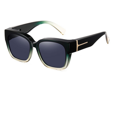 2022 Myopia Cover Hordozható vintage napszemüveg férfiaknak Női Trend TR90 Polarized UV400 Divatos vezetési horgász napszemüveg