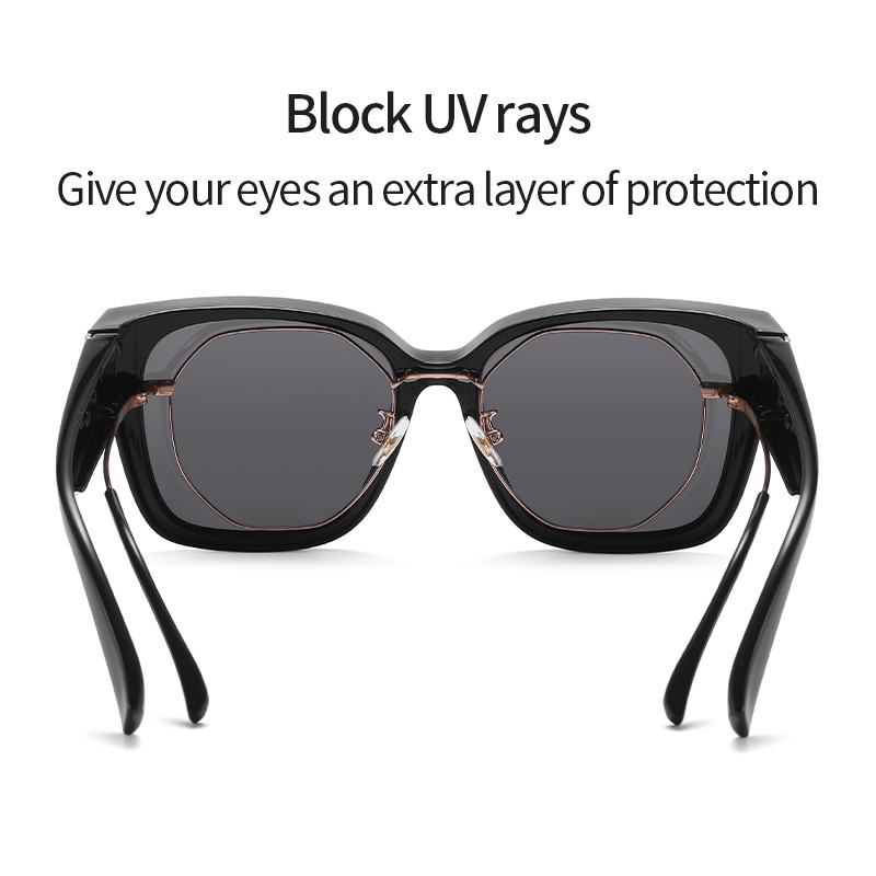 2022 Myopia Cover Hordozható vintage napszemüveg férfiaknak Női Trend TR90 Polarized UV400 Divatos vezetési horgász napszemüveg